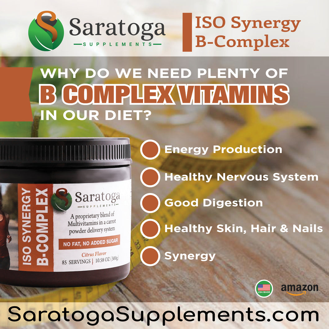 ISO-Synergy : Activated B-complex Vitamin in Carrot Powder Extract - 90 Servings