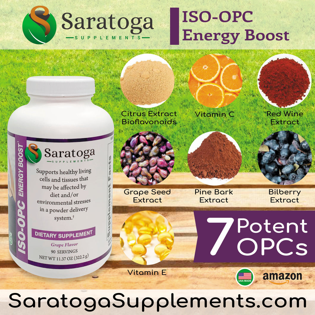Delicious ISO-OPC Grape Flavored Antioxidant Powder Drink Mix- 90 servings